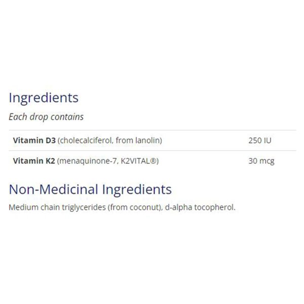 CanPrev Vitamin D3 & K2+MCT Drops 15mL Hobby Ruby